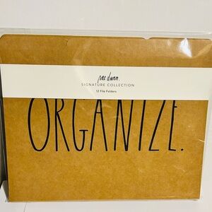Rae Dunn Brown File Folders - 12 Pack